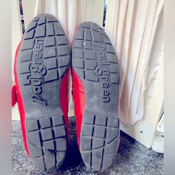 Paul Green Munchen red leather loafers - Picture 4 of 9